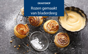 Rozen gemaakt van bladerdeeg