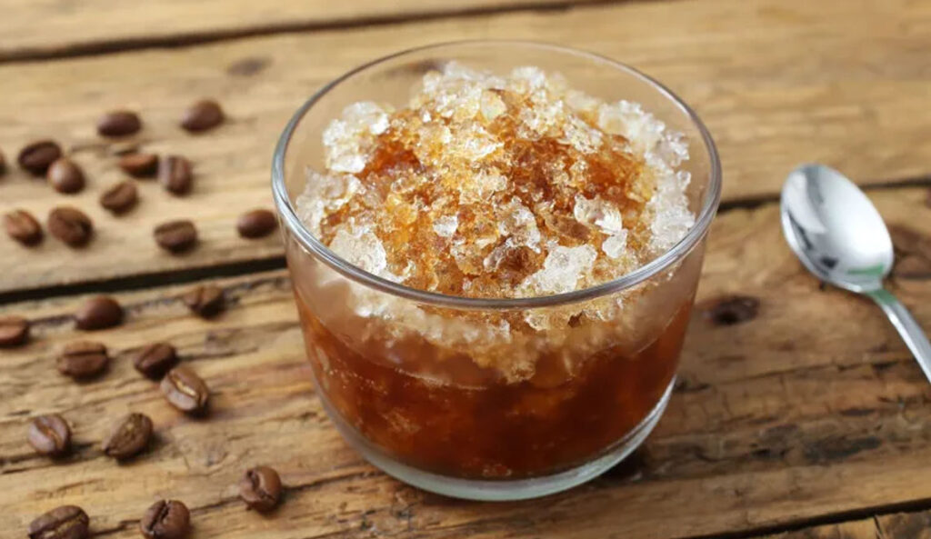 Zelf ijskoffie maken espresso-granita