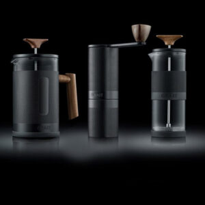 handmatige koffieset dark